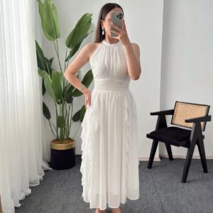 Halter yaxa don ətəyi valanlı