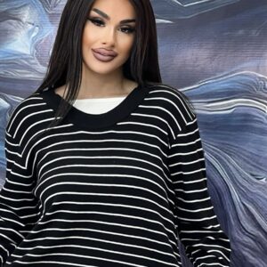 Çizgili Sviter triko